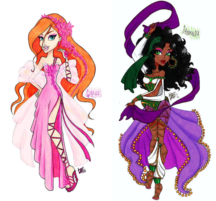 A junção das Princesas Disney com Monster High – Princesas do Reino Caiçara