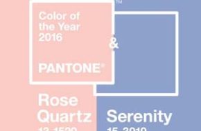 Rose Quartz e Serenity são as cores de 2016